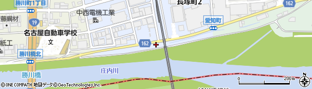 愛知県春日井市長塚町周辺の地図