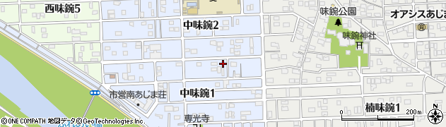 愛知県名古屋市北区中味鋺1丁目516周辺の地図