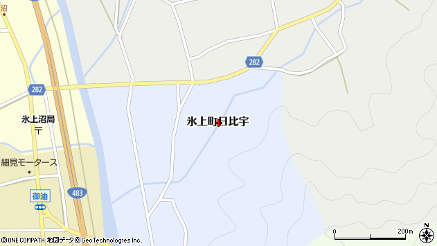 〒669-3644 兵庫県丹波市氷上町日比宇の地図
