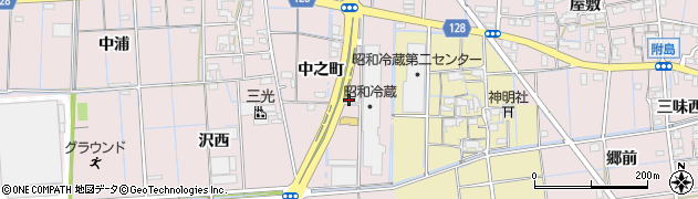 愛知県稲沢市福島町中之町60周辺の地図