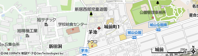 愛知県尾張旭市平子町中通21周辺の地図