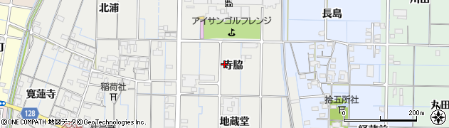 愛知県稲沢市大矢町（寺脇）周辺の地図