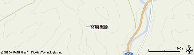 兵庫県宍粟市一宮町黒原周辺の地図
