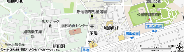 愛知県尾張旭市平子町中通4周辺の地図