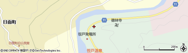 愛知県豊田市笹戸町（平畑）周辺の地図
