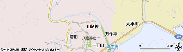 愛知県豊田市木瀬町（山ノ神）周辺の地図
