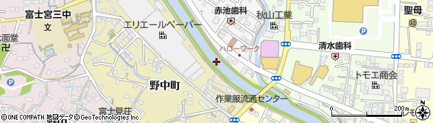 潤井川周辺の地図