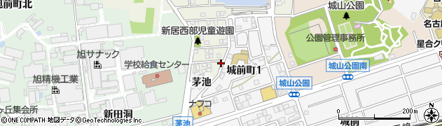 愛知県尾張旭市平子町中通16周辺の地図
