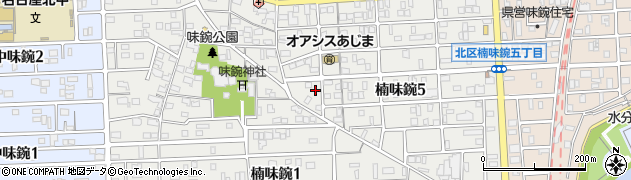 愛知県名古屋市北区楠味鋺5丁目906周辺の地図