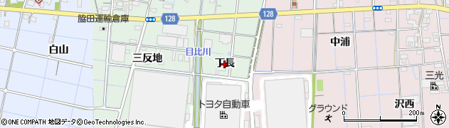 愛知県稲沢市野崎町（丁長）周辺の地図