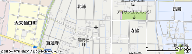 愛知県稲沢市大矢町周辺の地図