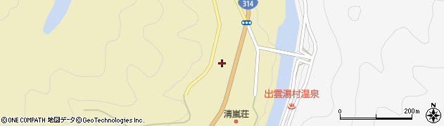 島根県雲南市吉田町川手177周辺の地図