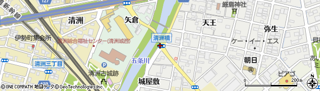清洲橋周辺の地図