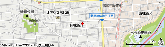 愛知県名古屋市北区楠味鋺5丁目1714周辺の地図
