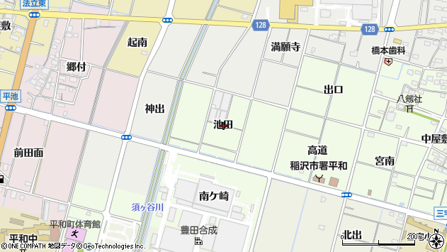 〒490-1311 愛知県稲沢市平和町中三宅の地図