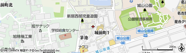 愛知県尾張旭市平子町中通36周辺の地図