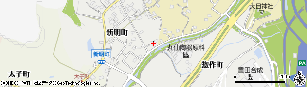 愛知県瀬戸市新明町11周辺の地図