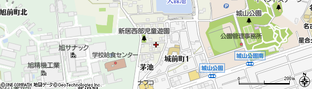 愛知県尾張旭市平子町中通59周辺の地図