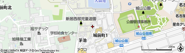 愛知県尾張旭市平子町中通30周辺の地図