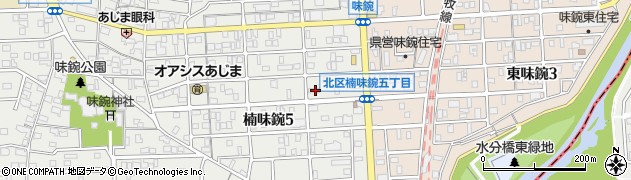 愛知県名古屋市北区楠味鋺5丁目2301周辺の地図