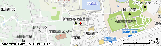 愛知県尾張旭市平子町中通75周辺の地図