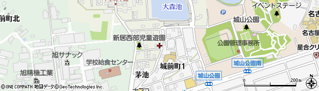 愛知県尾張旭市平子町中通67周辺の地図