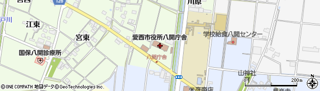 愛知県愛西市江西町（大縄場）周辺の地図
