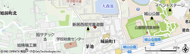 愛知県尾張旭市平子町中通87周辺の地図