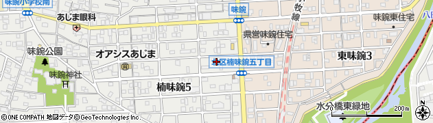 愛知県名古屋市北区楠味鋺5丁目2319周辺の地図