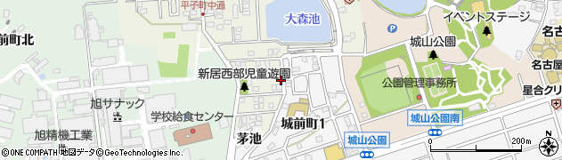 愛知県尾張旭市平子町中通95周辺の地図