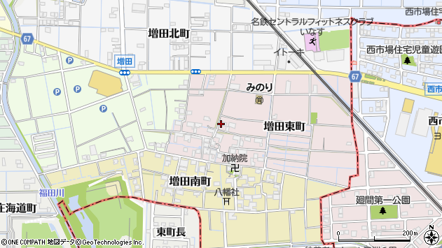 〒492-8426 愛知県稲沢市増田東町の地図