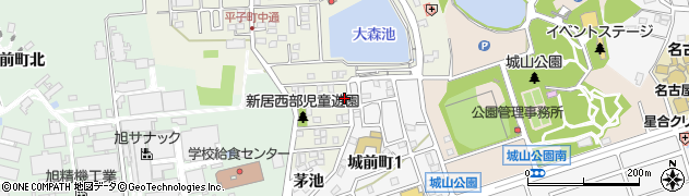 愛知県尾張旭市平子町中通96周辺の地図