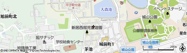 愛知県尾張旭市平子町中通101周辺の地図