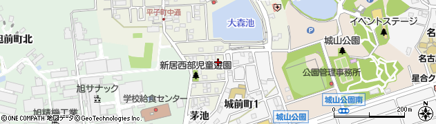 愛知県尾張旭市平子町中通98周辺の地図
