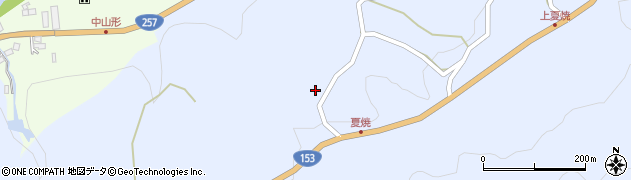 愛知県豊田市夏焼町（ナカ子）周辺の地図