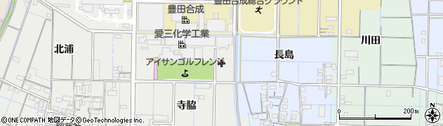 愛知県稲沢市大矢町大矢田周辺の地図