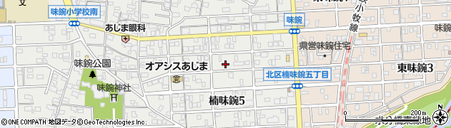 愛知県名古屋市北区楠味鋺5丁目1915周辺の地図