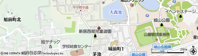 愛知県尾張旭市平子町中通118周辺の地図