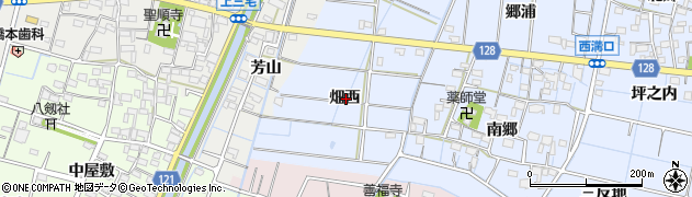 愛知県稲沢市西溝口町畑西周辺の地図