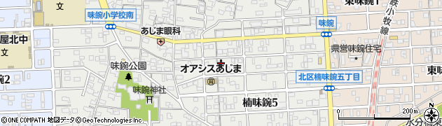 愛知県名古屋市北区楠味鋺5丁目1405周辺の地図