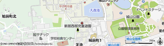 愛知県尾張旭市平子町中通119周辺の地図