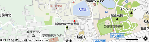 愛知県尾張旭市平子町中通123周辺の地図