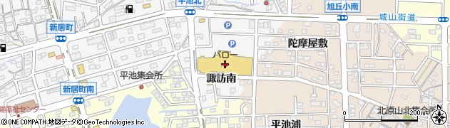 米乃家バロー城山店周辺の地図
