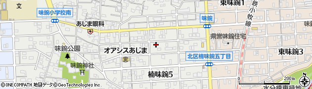 愛知県名古屋市北区楠味鋺5丁目1905周辺の地図