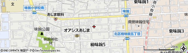 愛知県名古屋市北区楠味鋺5丁目1904周辺の地図
