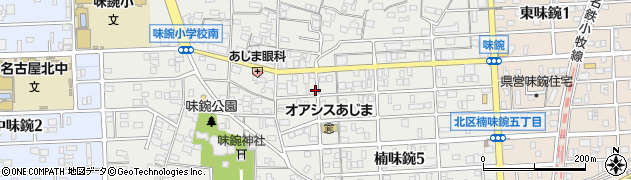 愛知県名古屋市北区楠味鋺5丁目1215周辺の地図