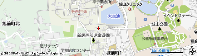 愛知県尾張旭市平子町中通129周辺の地図