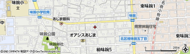愛知県名古屋市北区楠味鋺5丁目1315周辺の地図