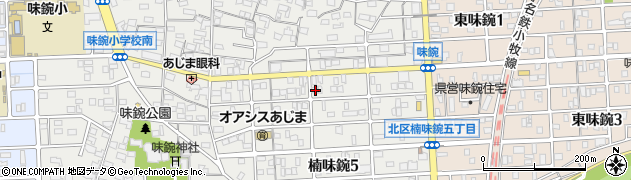 愛知県名古屋市北区楠味鋺5丁目2001周辺の地図