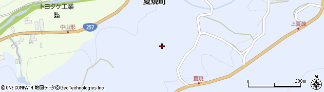 愛知県豊田市夏焼町（ナカノ）周辺の地図